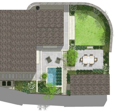 Contemporary garden, Bath